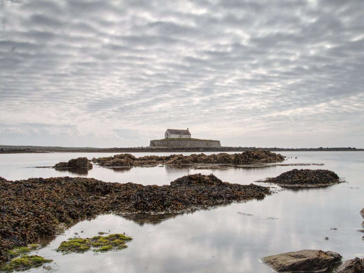 St Cwyfan’s Church on Anglesey, Wales